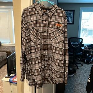 NWOT Men’s Harley Davidson L/S Flannel Shirt, SZ:3XL, Brand New!